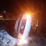 В Чаплыгинском районе спасатели помогли пяти пассажирам опрокинувшегося автобуса