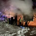 В посёлке Соколье Елецкого района пожарные Управления государственной противопожарной спасательной службы Липецкой области спасли от огня две квартиры