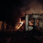 В Данковском районе пожарные потушили горящий дом