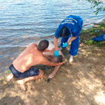 В Липецке сотрудники Управления спасли ушедшего на дно реки мужчину